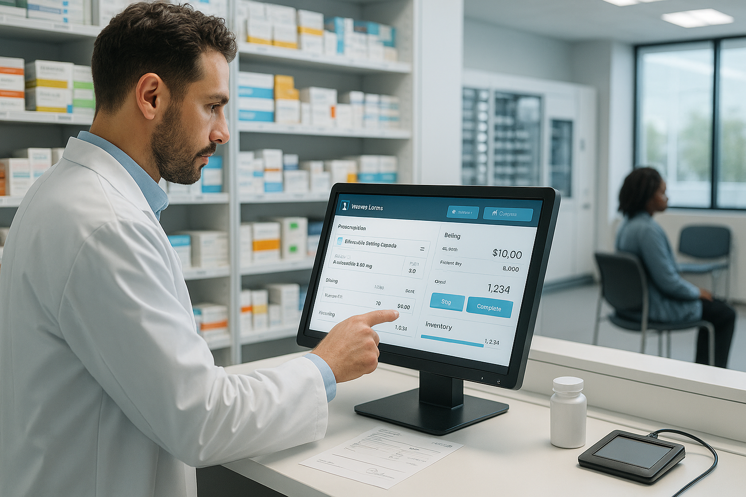 AI Pharmacy Software Dashboard